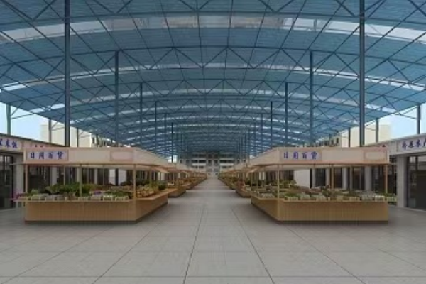 Çelik Yapı Pazarı: Kentsel Ticari Pazar Yerleri için Modern Bir Prefabrik Çözüm